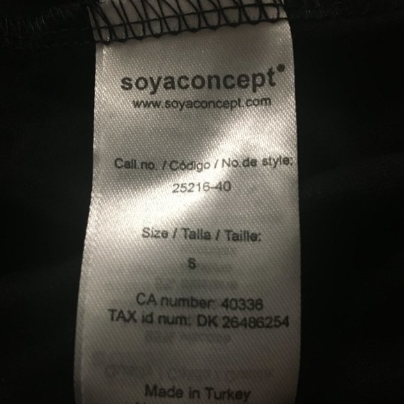 Soyaconcept black open cardigan size S - Picture 3 of 5